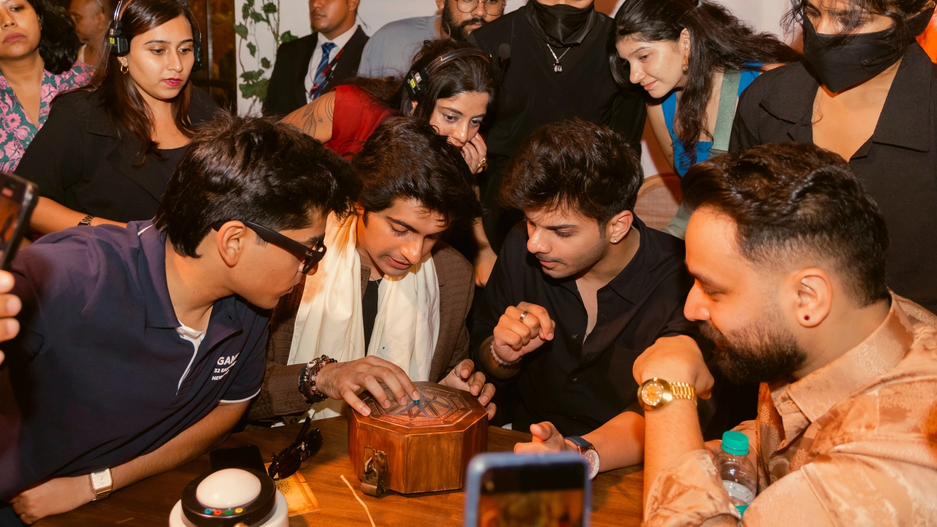 OpenAI India Tour - Attendees networking in the conference lounge area with modern furnishings