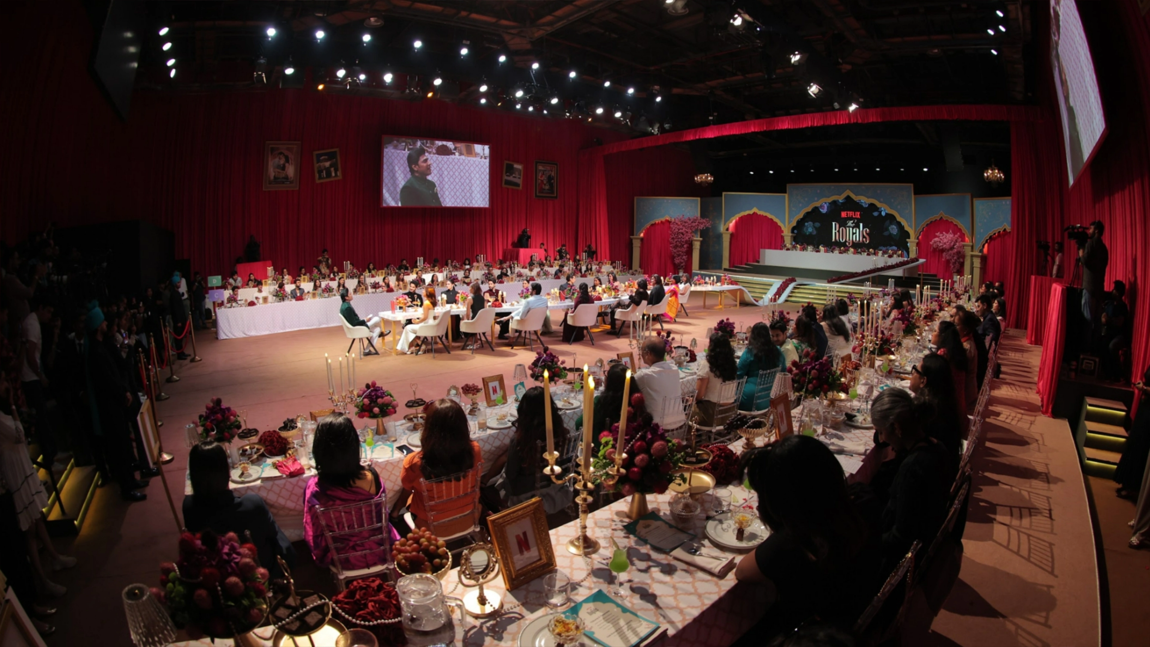 Netflix Royals launch - The trailer launch celebration with guests raising glasses