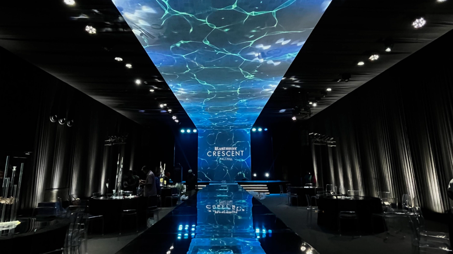 OpenAI India Tour - Overall venue transformation showing the bespoke conference setup at Travancore Palace
