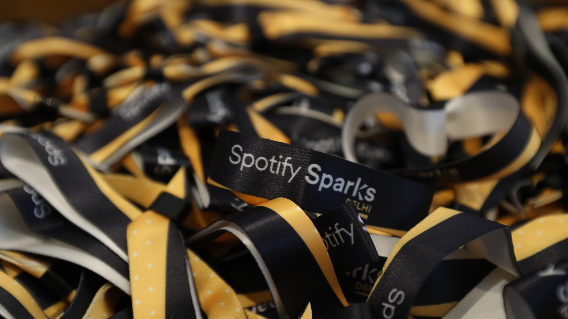 Spotify Sparks - Closing ceremony with Sam Altman and Indian technology leaders shaking hands