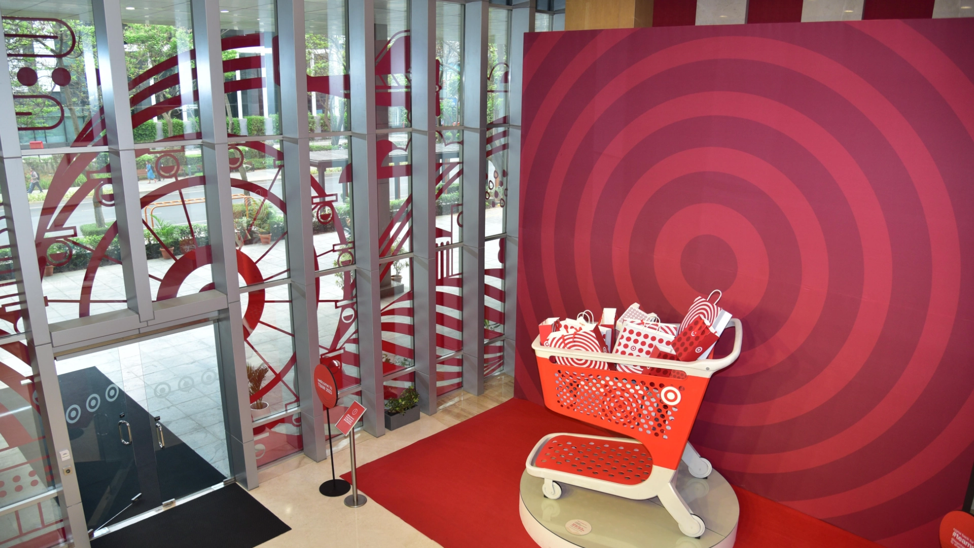 Target TIIAM - Traditional Indian crafts displayed alongside futuristic technology exhibits