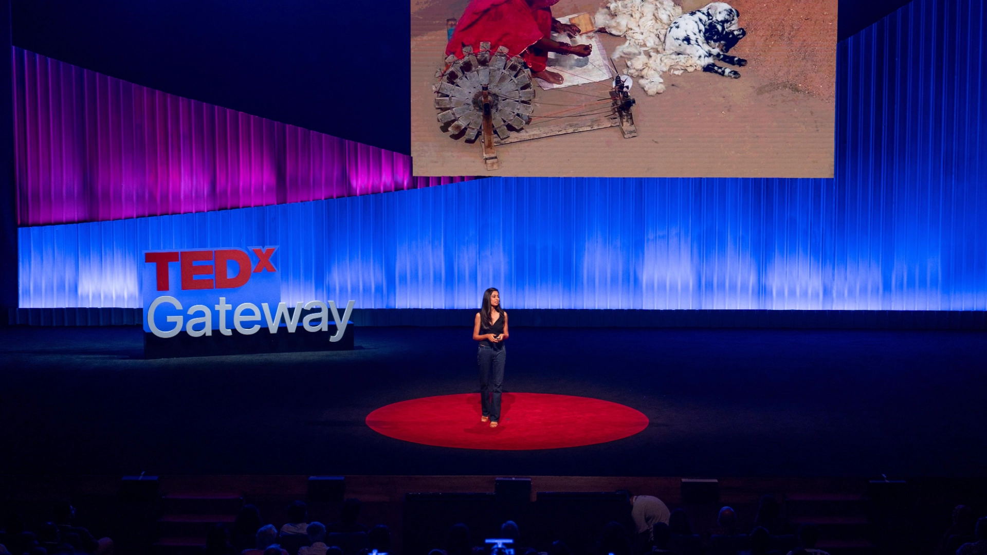 TEDxGateway - Traditional Indian crafts displayed alongside futuristic technology exhibits